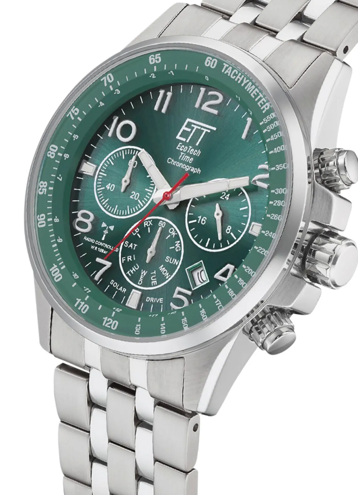 Funk-Solar-Chronograph mit Wechselband