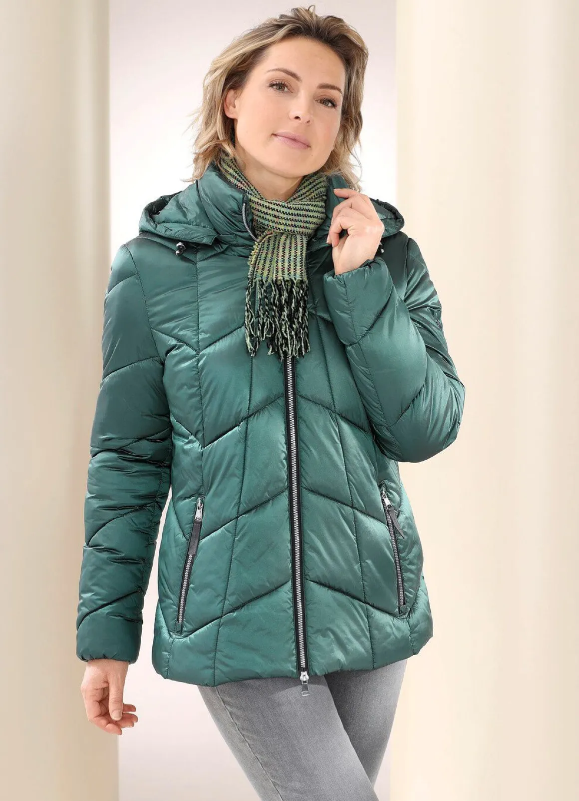 Funktionsjacke aus recycelten Fasern