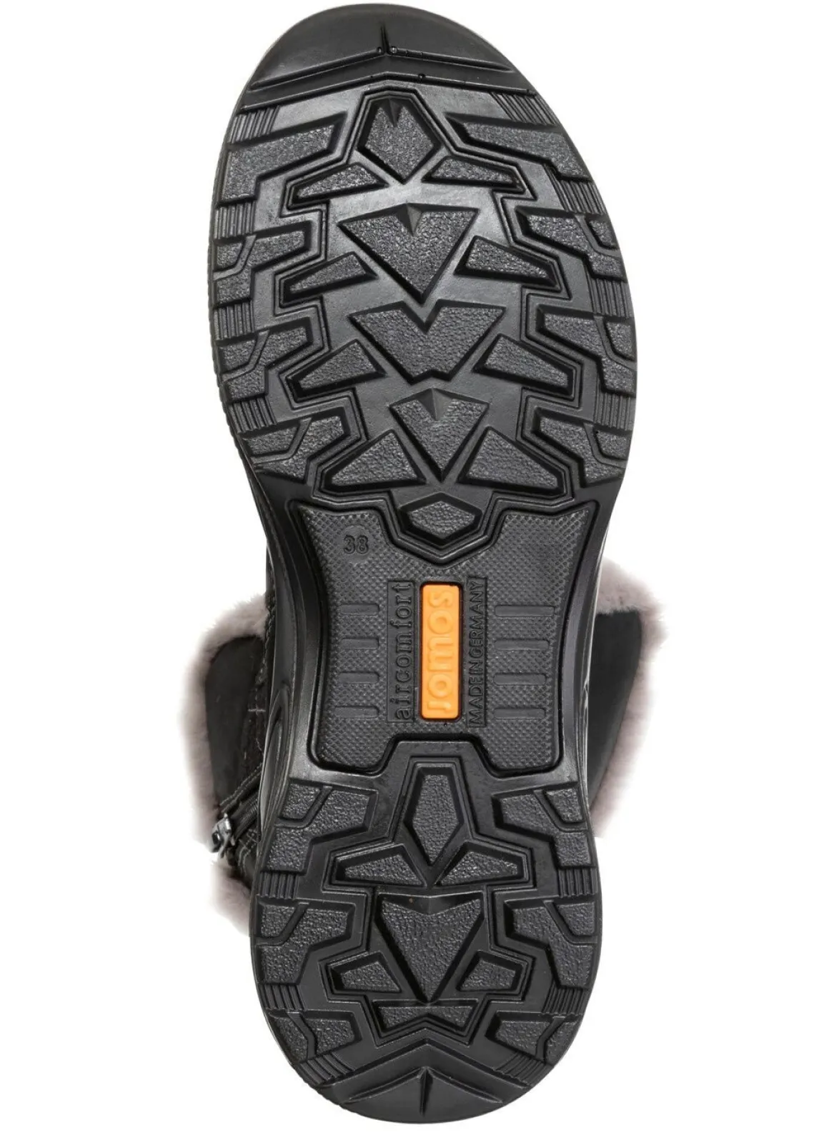 Gefütterte Damen-Boots, Winterschuhe, Weite H, mit Reißverschluss