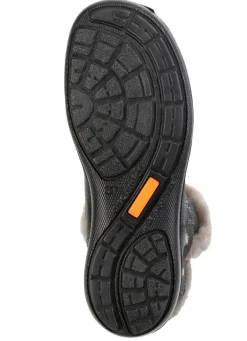 Gefütterte Damen-Stiefeletten, Winterschuhe, mit Lammfell