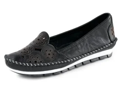 Gemini, leichte Damen-Slipper, Weite G, mit herausnehmbarem Fußbett