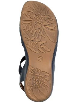 Gemini, modische Damen-Sandalen, Weite G, mit Blüten-Applikationen