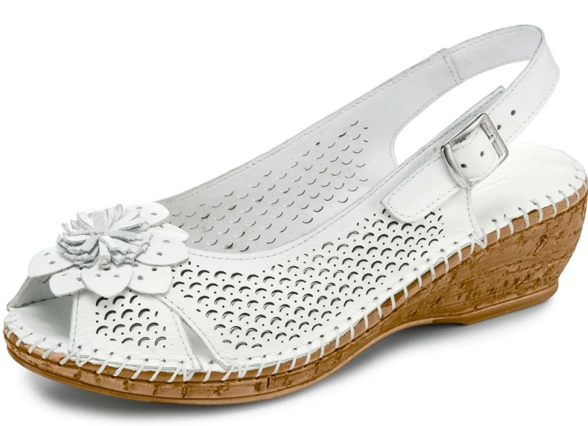 Gemini, sommerliche Damen-Sandaletten, Weite G, mit Gummizug