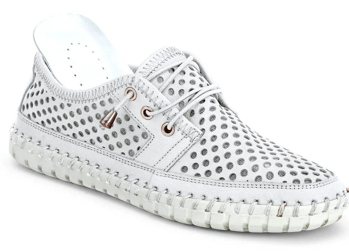 Gemini, sommerliche Damen-Schnürschuhe, Weite G, mit herausnehmbarem Fußbett