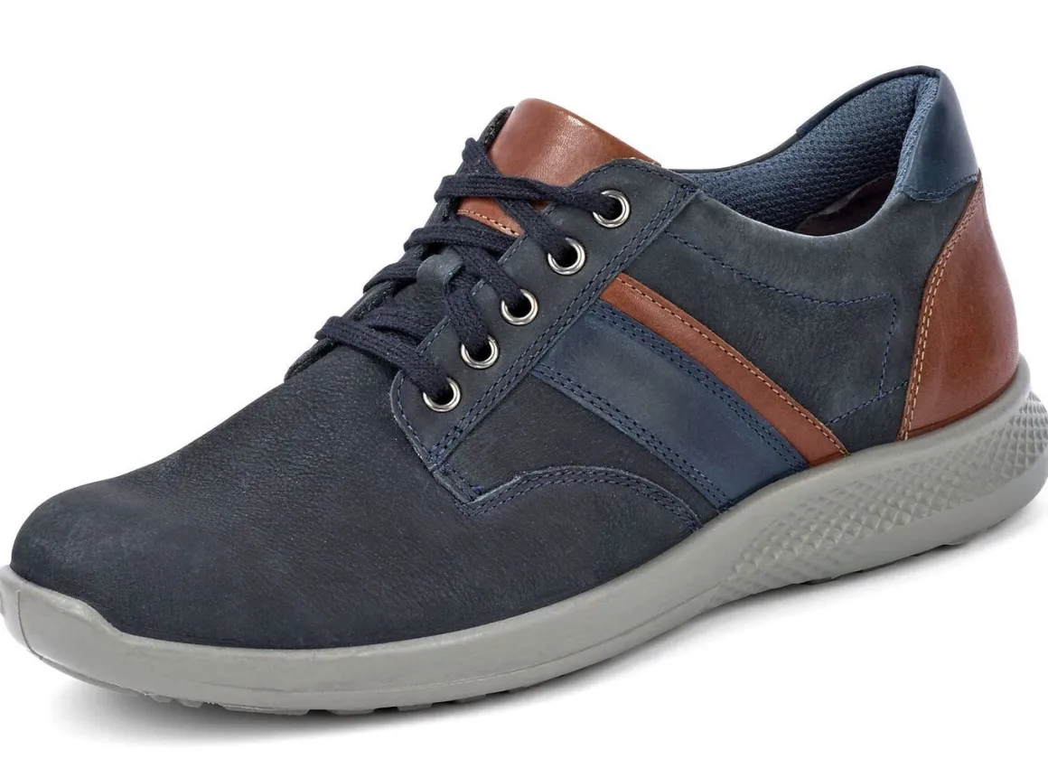 GINO GALANTE, bequeme Herren-Schnürschuhe, Weite K, mit herausnehmbarem Fußbett