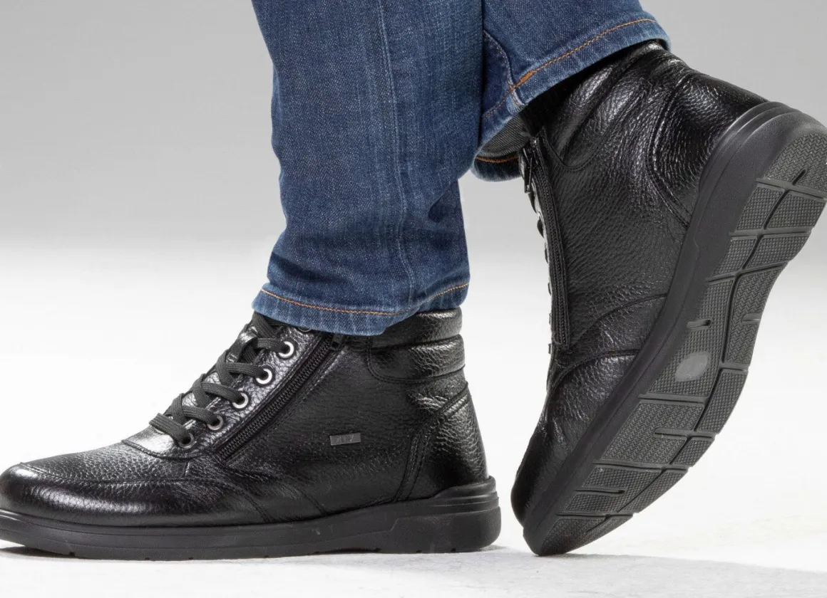 GINO GALANTE, gefütterte Herren-Boots, Winterschuhe, mit Reißverschluss