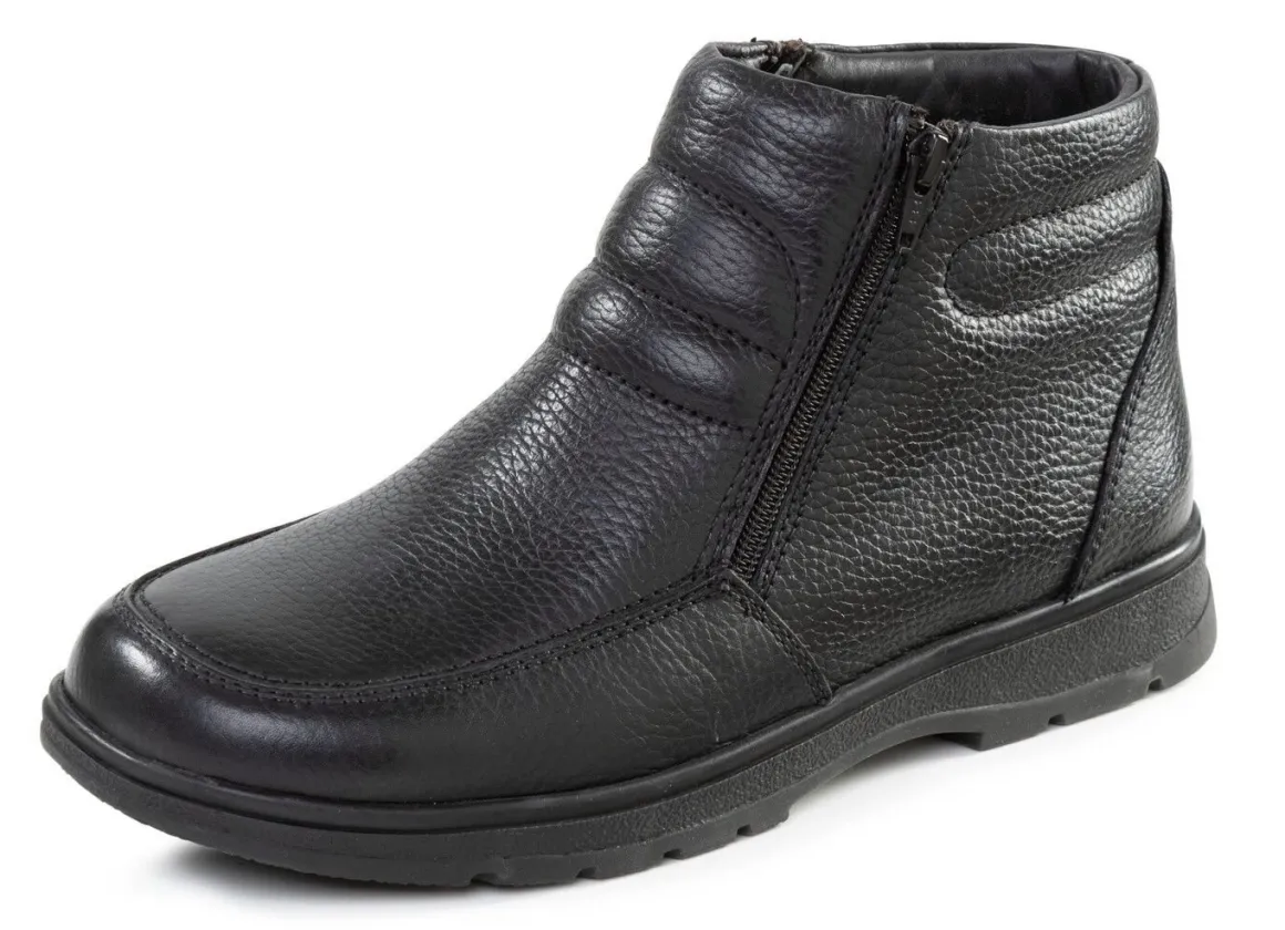 GINO GALANTE, gefütterte Herren-Boots, Winterschuhe, mit Lammfell