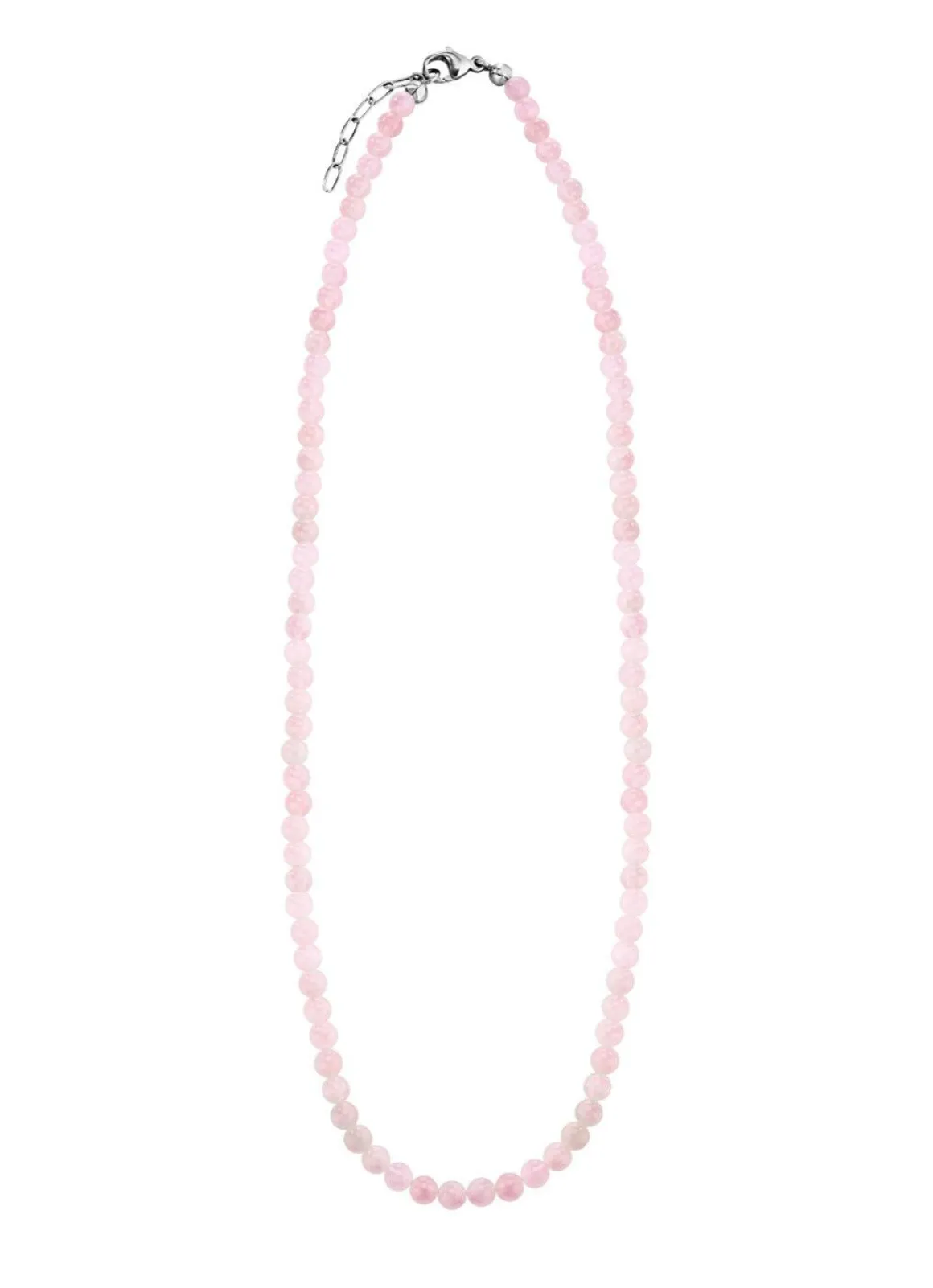 Halskette mit echtem Rosenquarz