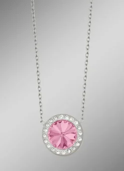 Halskette mit Swarovski®-Kristall in Pink