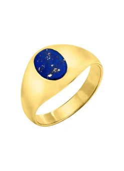 Herrenring mit echt Lapislazuli