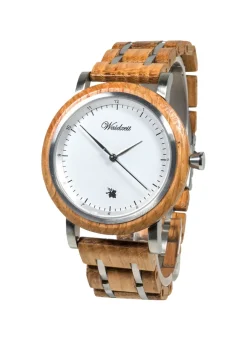 Herrenuhr mit Holzband der Marke Waidzeit