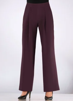 Hose mit Bundfalten in modischer Weite