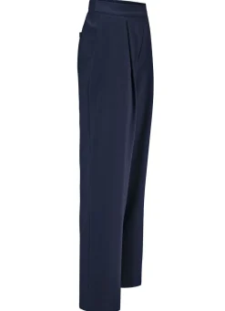 Hose mit Bundfalten in modischer Weite