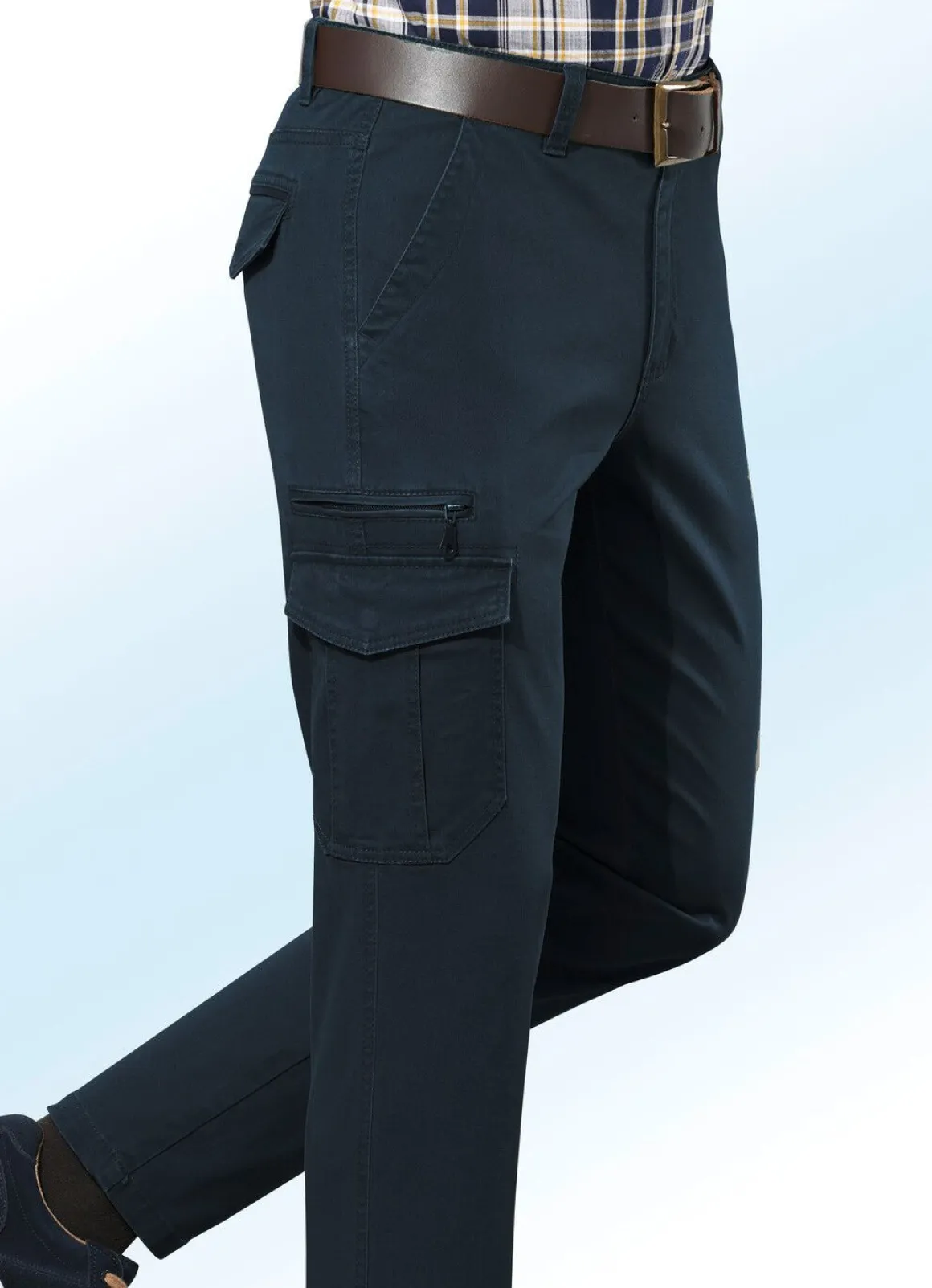 Hose mit Cargotaschen in 3 Farben