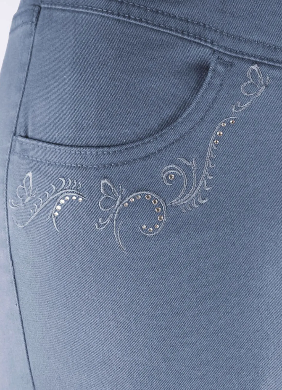 Hose mit funkelnden Glitzersteinchen
