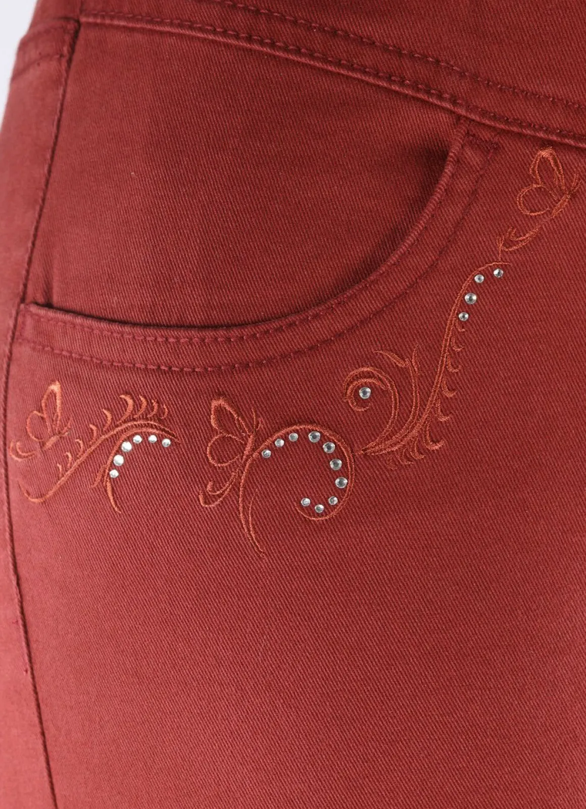 Hose mit funkelnden Glitzersteinchen