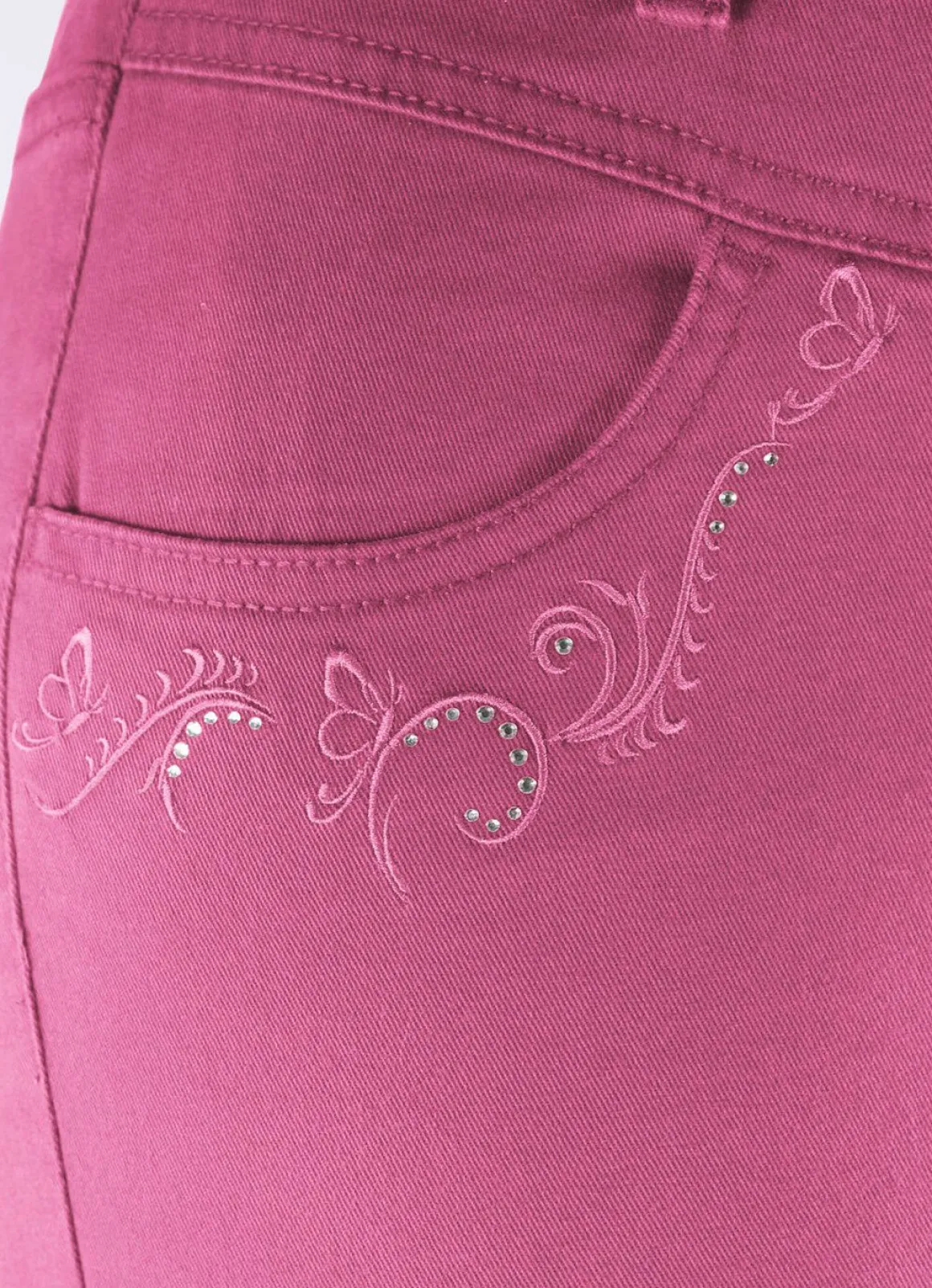 Hose mit funkelnden Glitzersteinchen