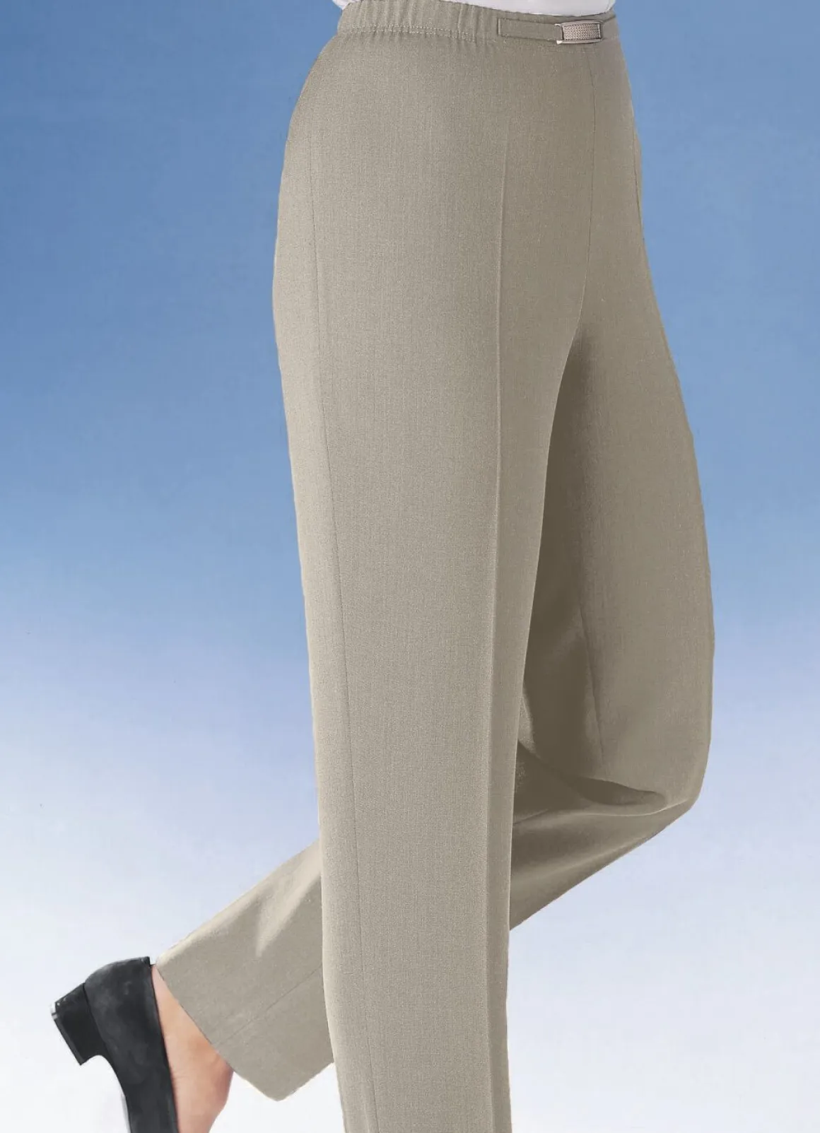 Hose mit Metallzier am Bund in 8 Farben