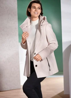 Jacke mit abnehmbarer Kapuze