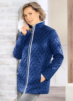 Jacke mit Rautenstepp