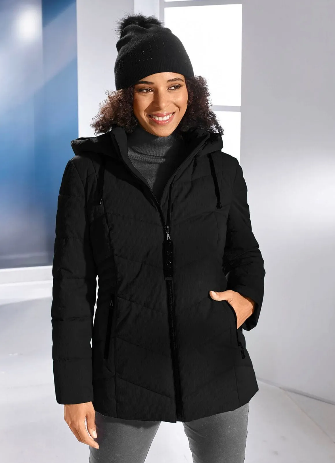 Jacke mit Reißverschlussleiste