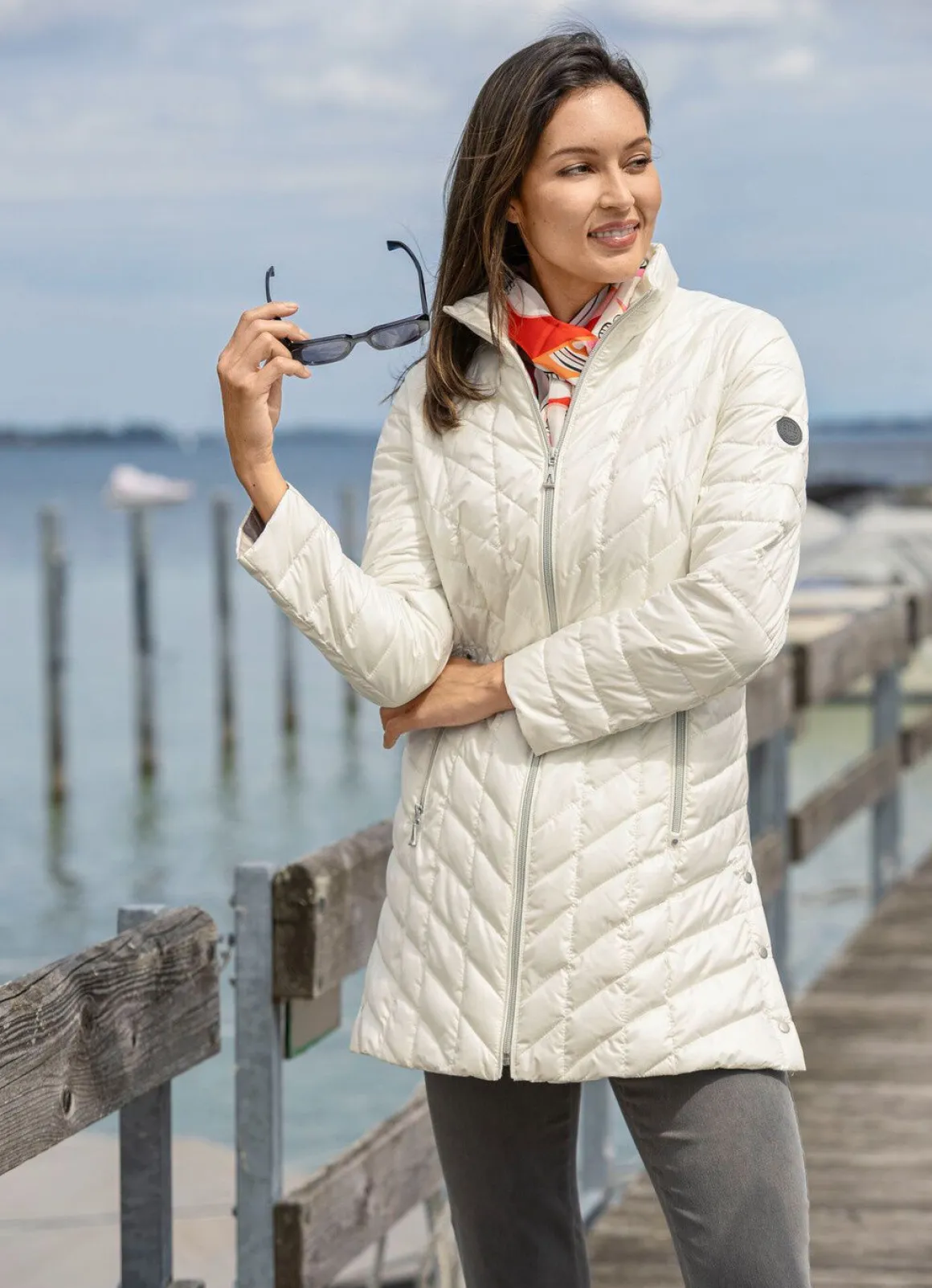 Jacke mit Reißverschlussleiste