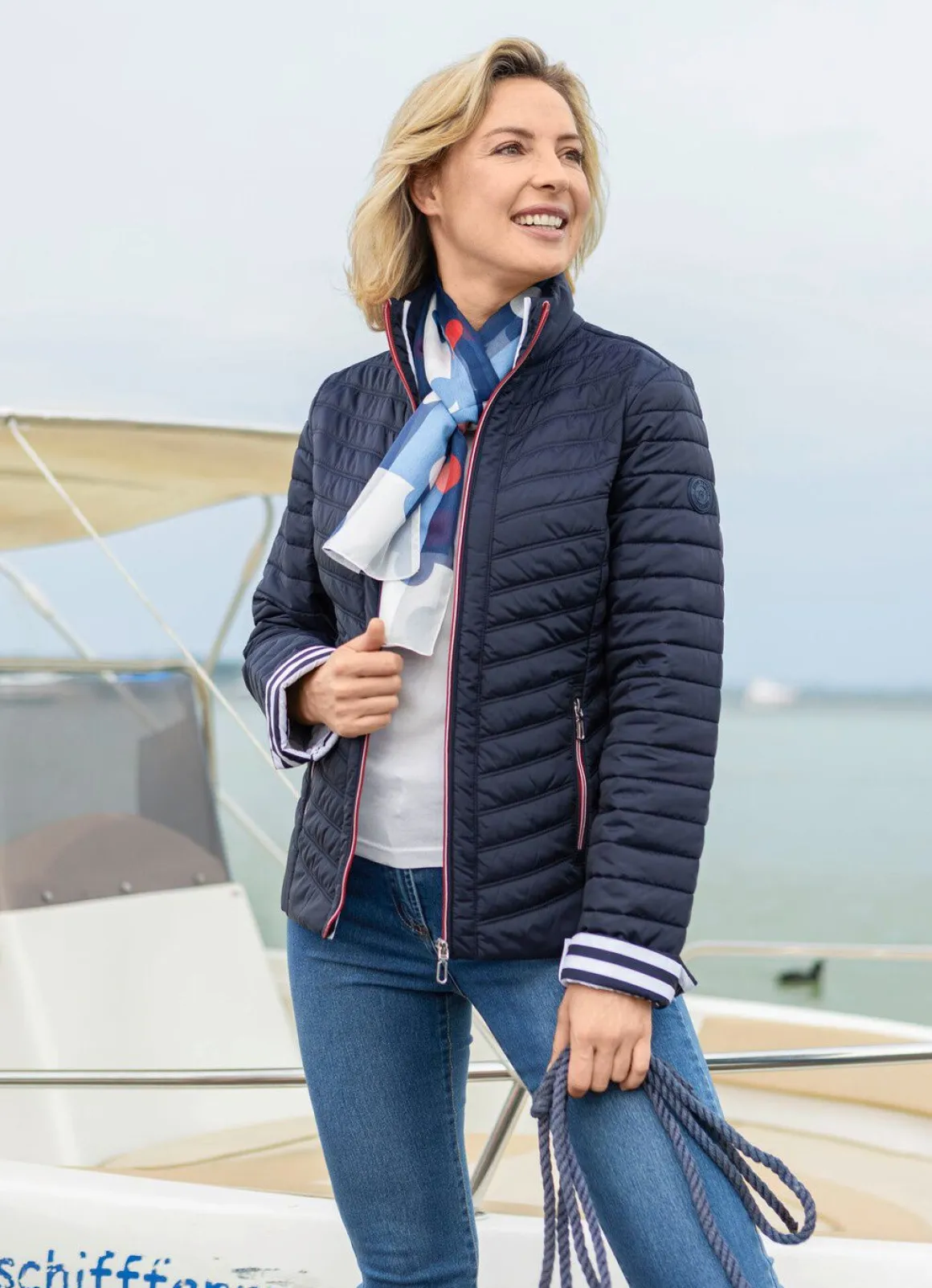 Jacke mit Reißverschlussleiste