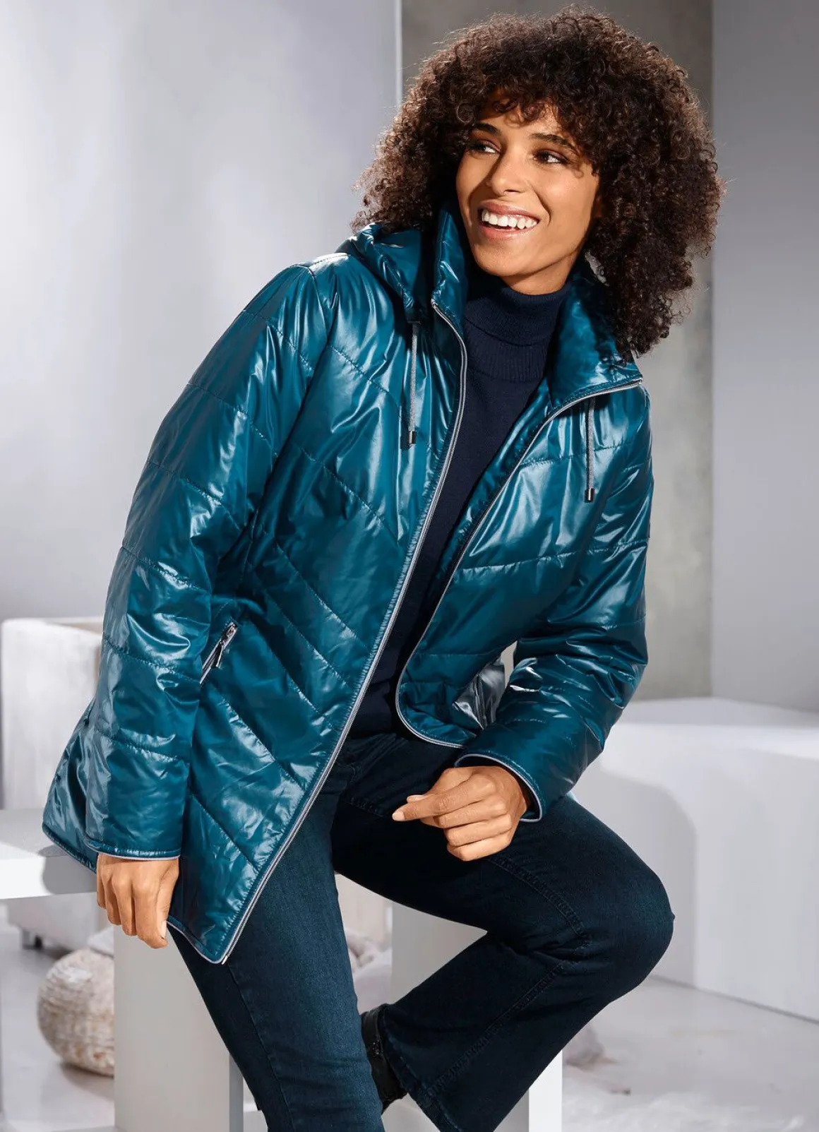 Jacke mit Reißverschlusstaschen