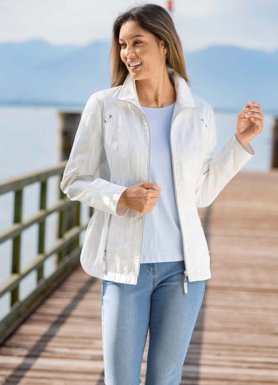 Jacke mit Reißverschlusstaschen