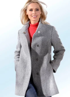 Jacke mit Steh-Umlegekragen