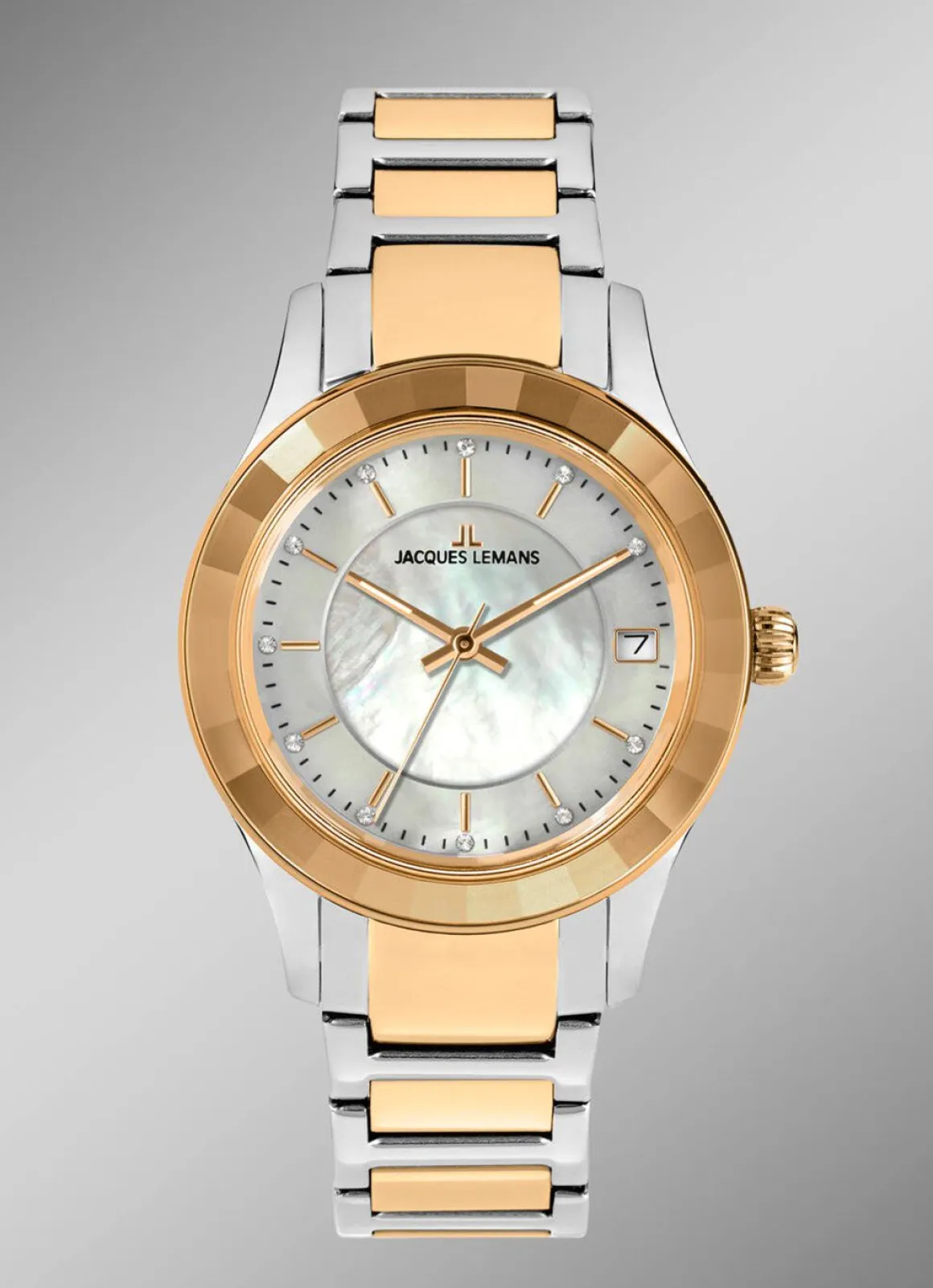 Jacques Lemans Quartz-Damenuhr - Eleganz in Bicolor