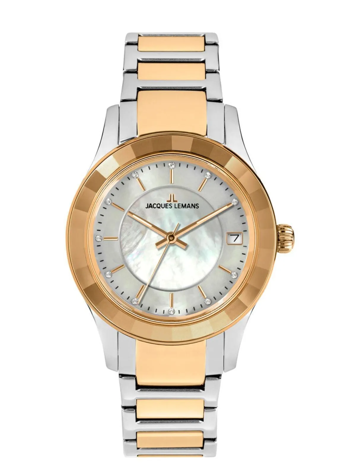 Jacques Lemans Quartz-Damenuhr - Eleganz in Bicolor