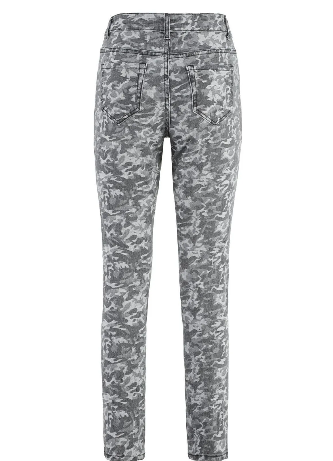 Jeans mit Camouflage-Dessinierung