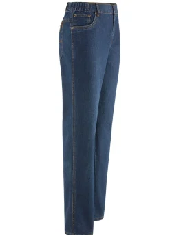 Jeans mit Dehnbundeinsätzen in 3 Farben