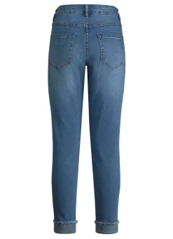 Jeans mit funkelndem Glitzersteinchenbesatz