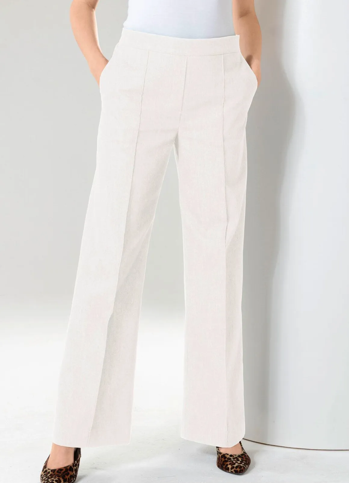 Jeans mit leicht ausgestellter Beinweite