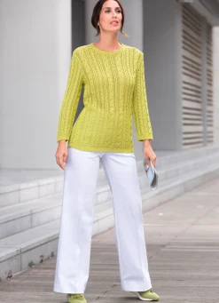 Jeans mit leicht ausgestellter Beinweite