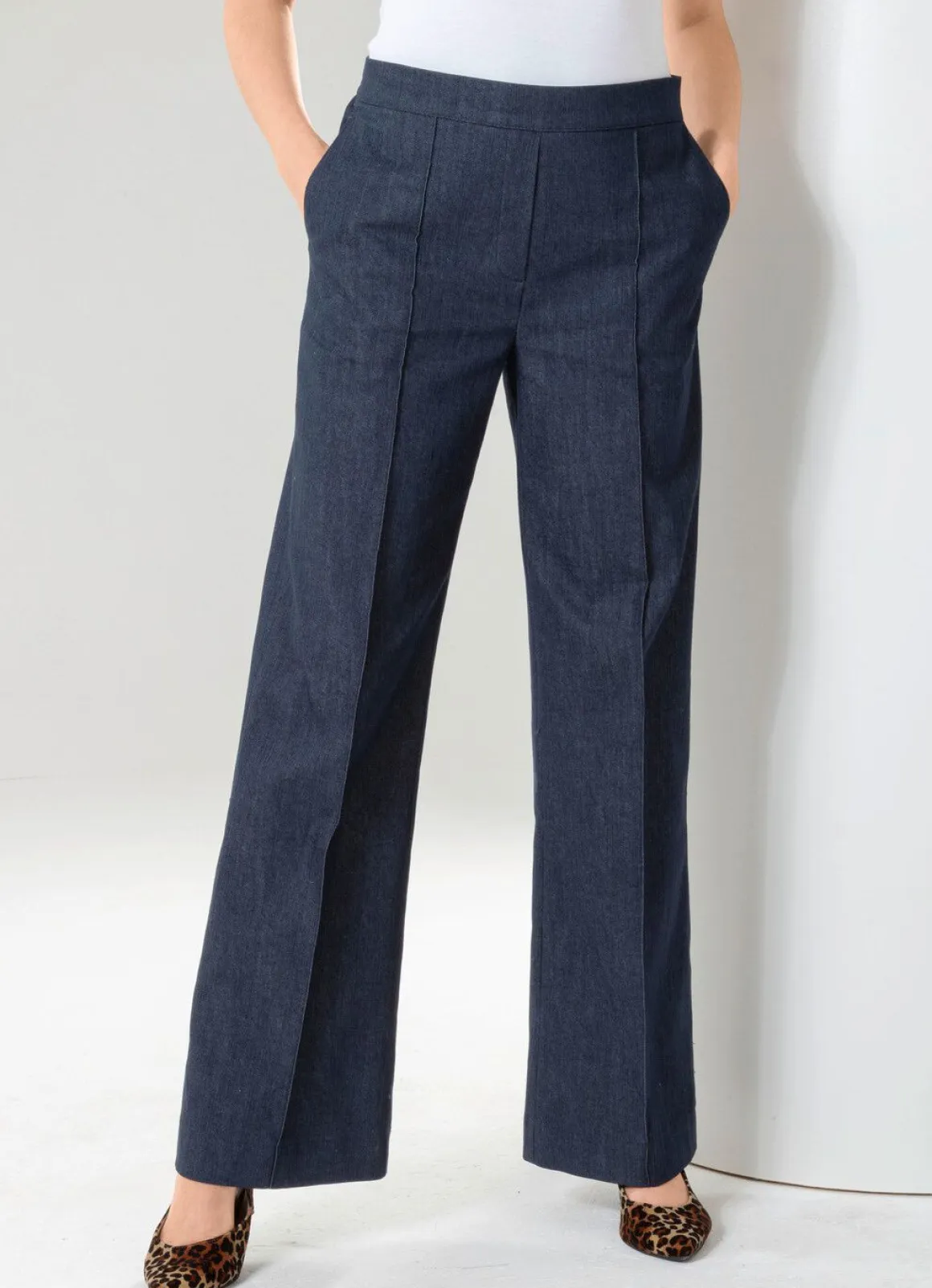 Jeans mit leicht ausgestellter Beinweite