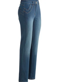 Jeans mit raffinierter Taschenlösung