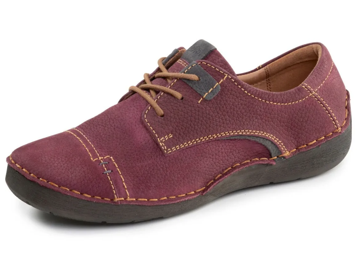 Josef Seibel, klassische Damen-Schnürschuhe, Weite G, mit herausnehmbarem Fußbett