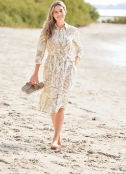 Kleid mit Hemdkragen