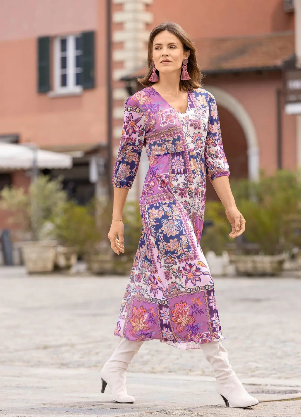Kleid mit tollem Dessin
