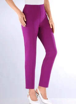 Knöchellange Hose mit angeschnittenem Bund