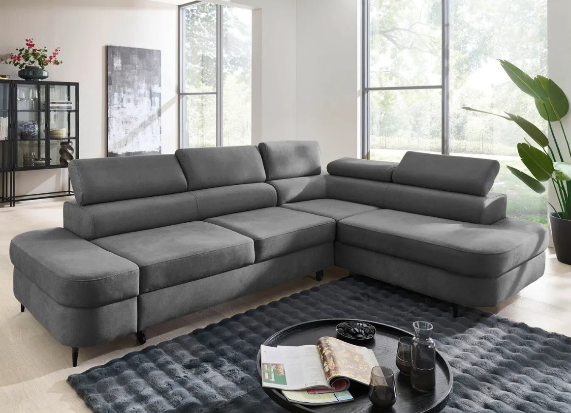 Komfortable Polsterecke mit Funktion und Bettkasten