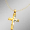 Kreuz-Anhänger in Bicolor