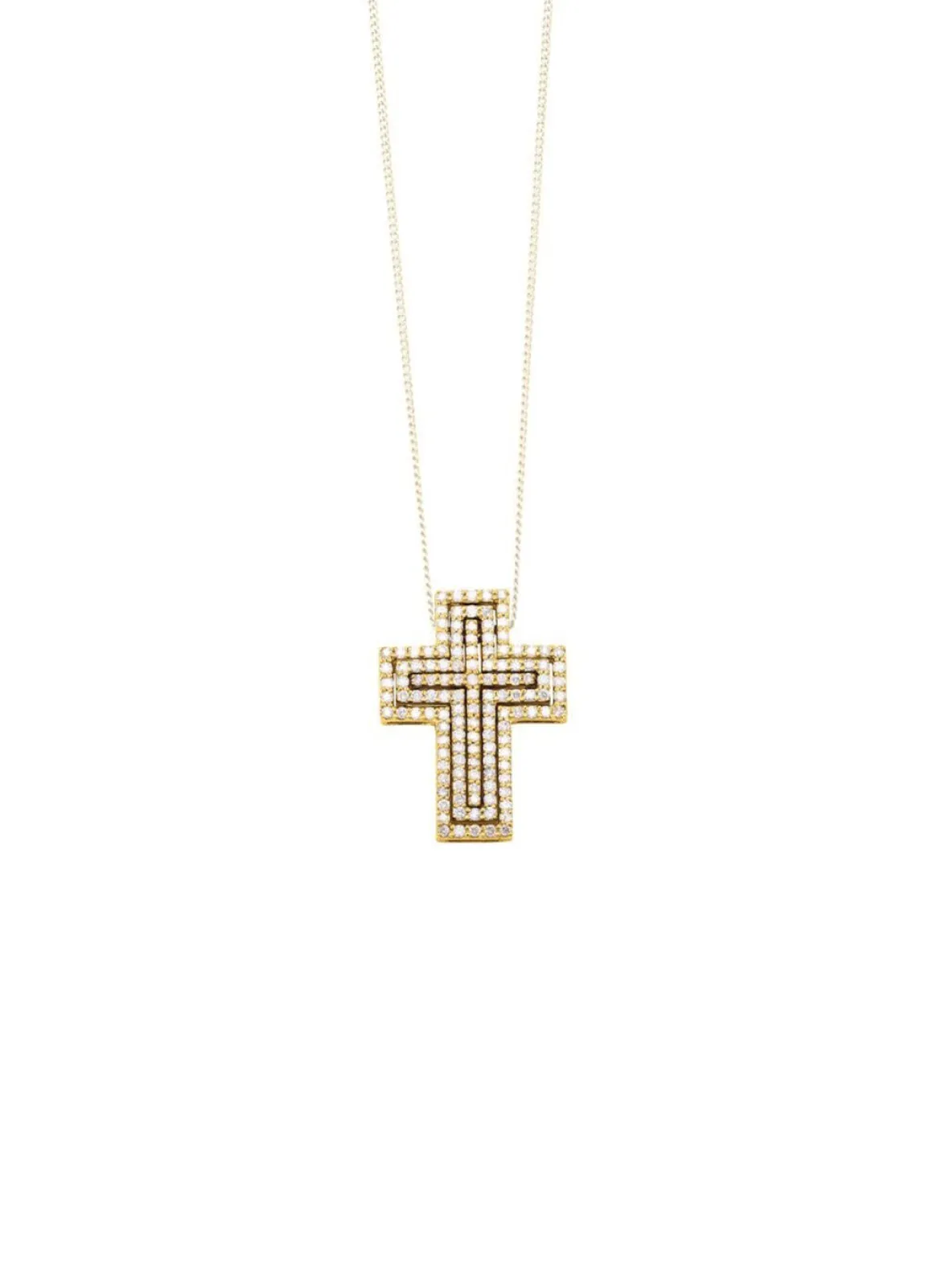 Kreuz-Anhänger mit Brillanten
