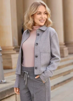 Kurzjacke aus Flanell