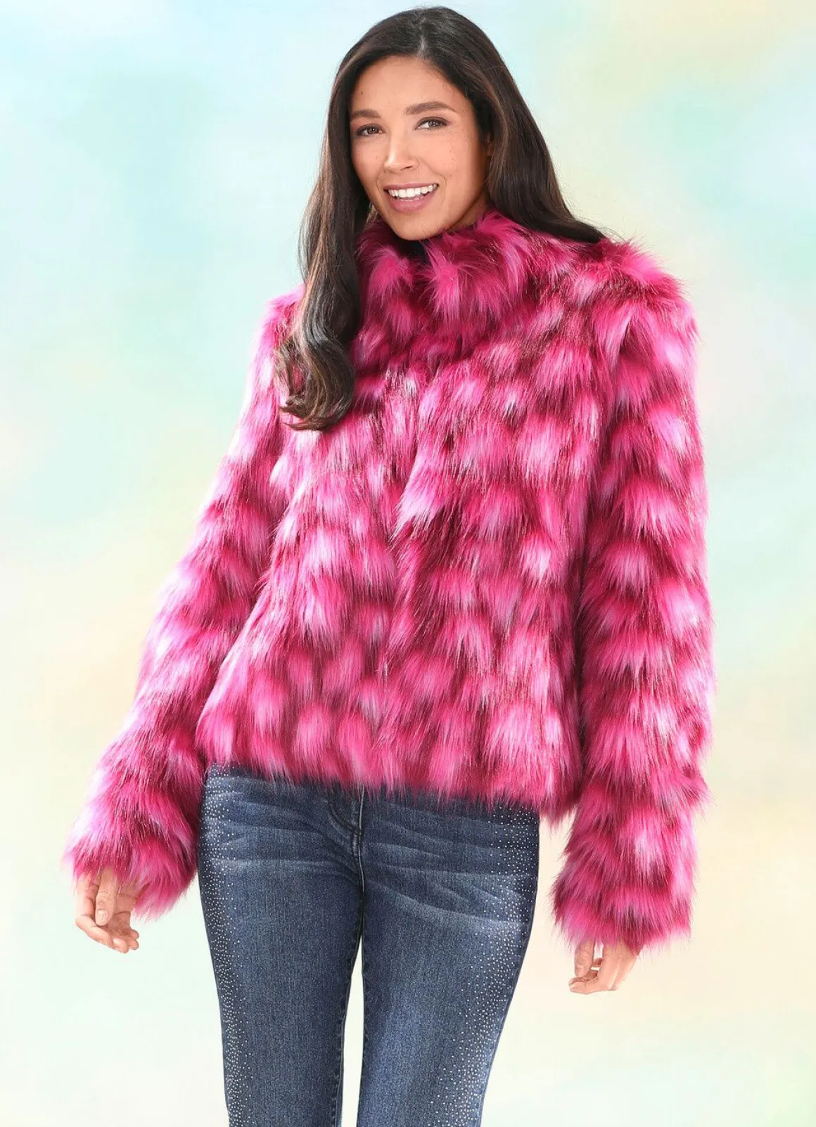 Kurzjacke mit hohem Kuschelfaktor