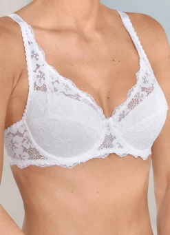 Laurina Bügel-BH aus Elastikspitze