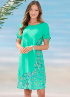 Laurina Kleid mit schimmerndem Druck